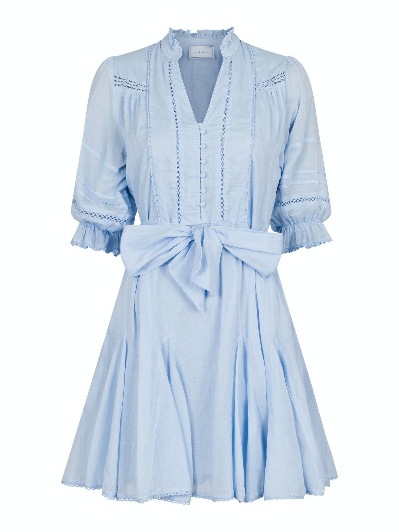 Rigitta S Voile Dress - Light Blue