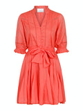 Rigitta S Voile Dress - Coral