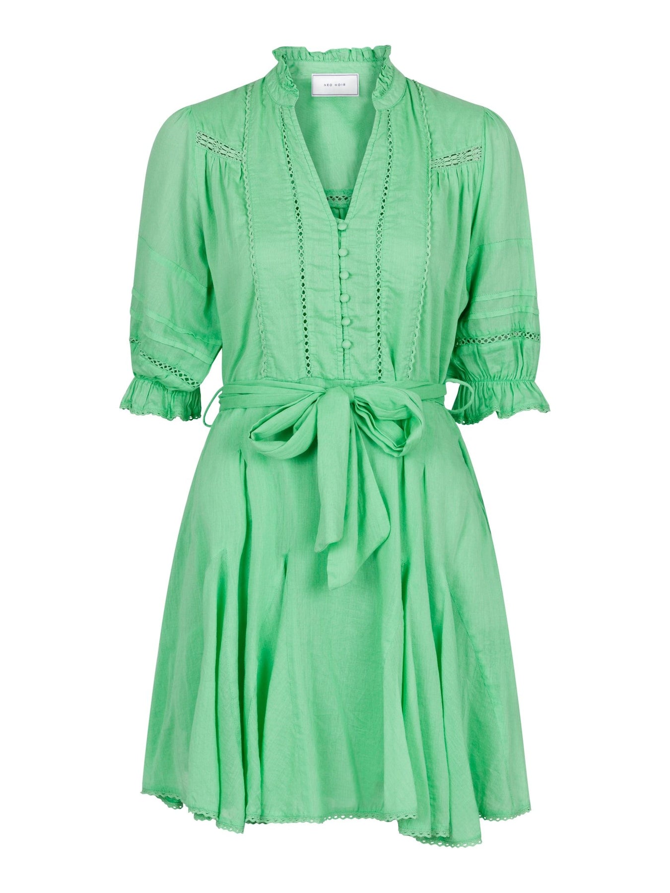 Rigitta S Voile Dress - Apple Green