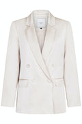 Jardin Heavy Sateen Blazer - Ivory
