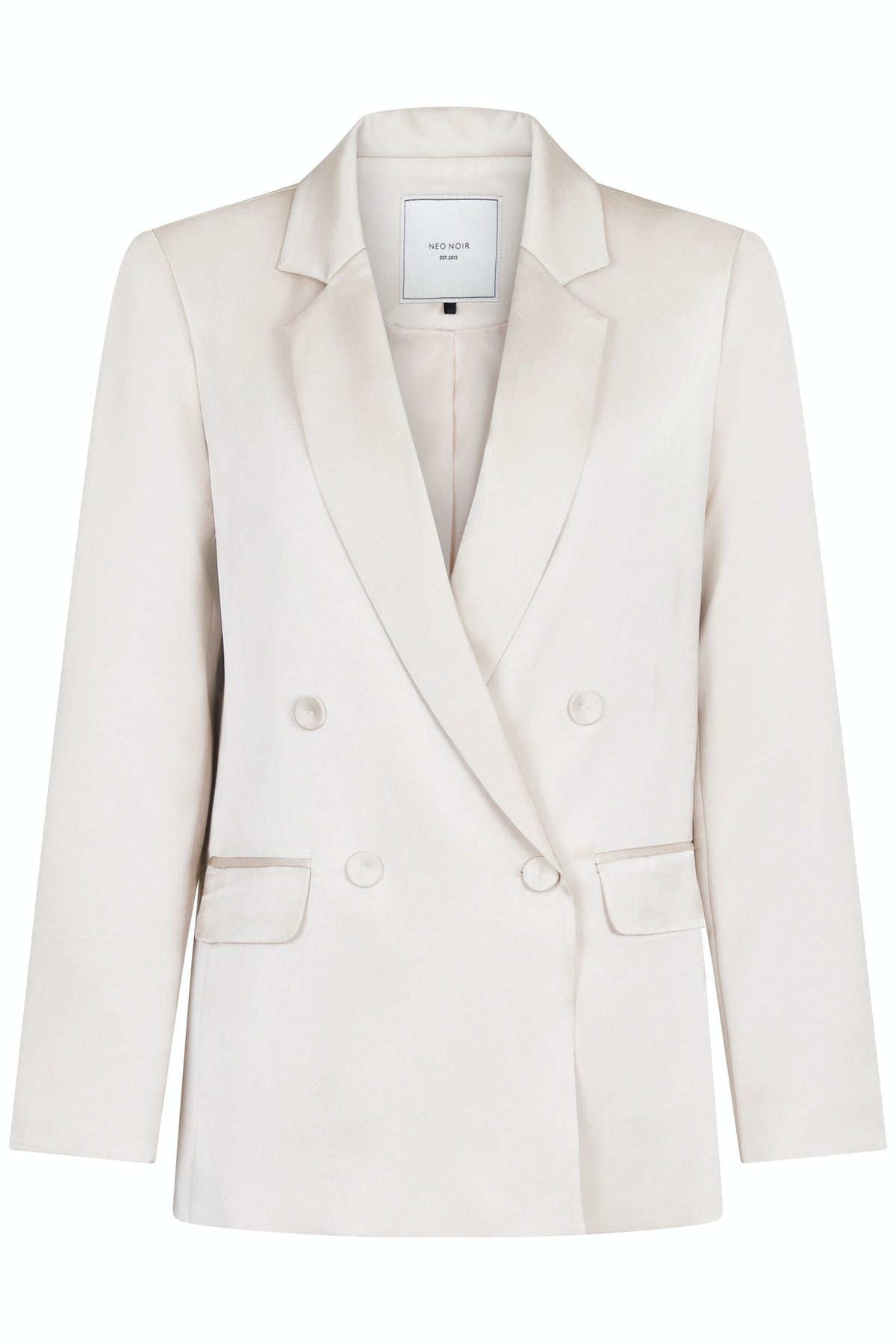 Jardin Heavy Sateen Blazer - Ivory