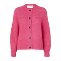 Lulu Ls Knit Short Cardigan - Fuchsia Purple