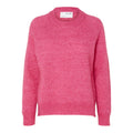 Lulu Ls Knit O-Neck - Fuchsia Purple