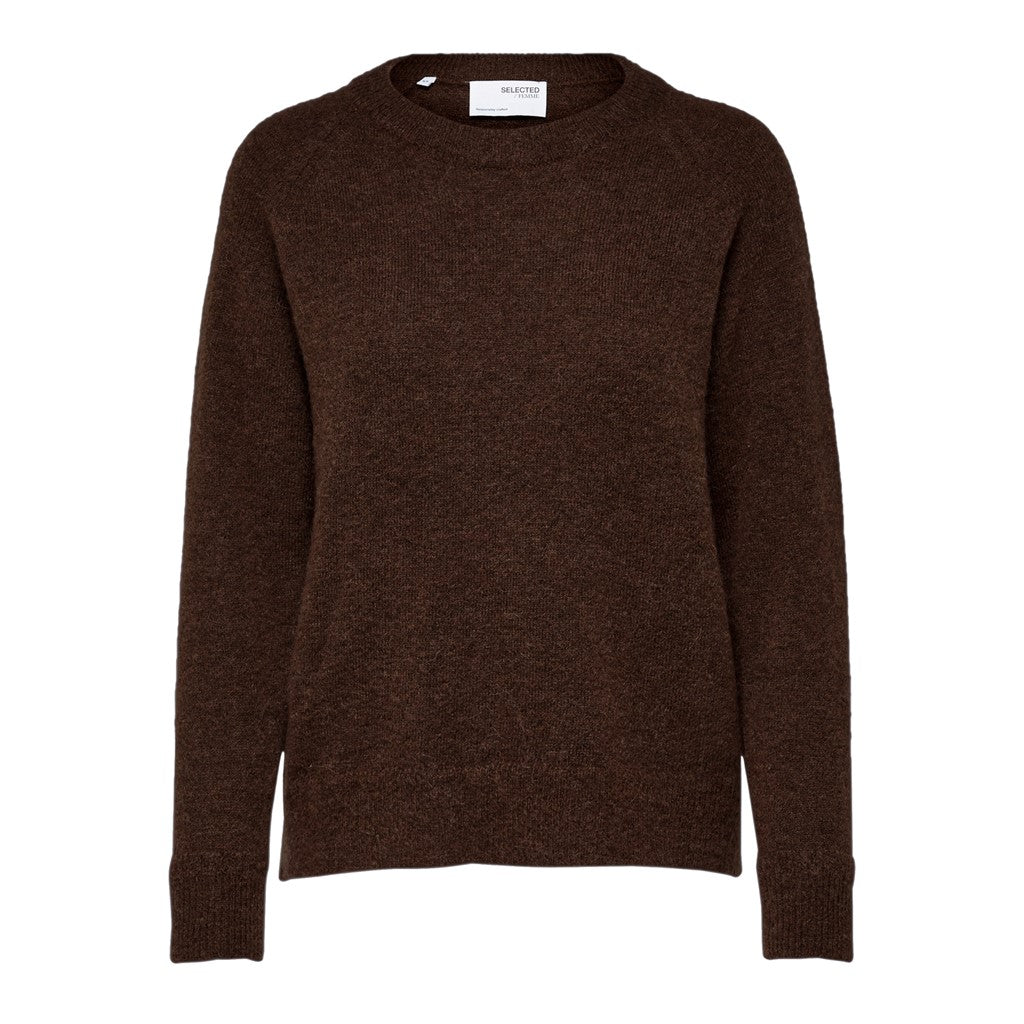 Lulu Ls Knit O-Neck - Java