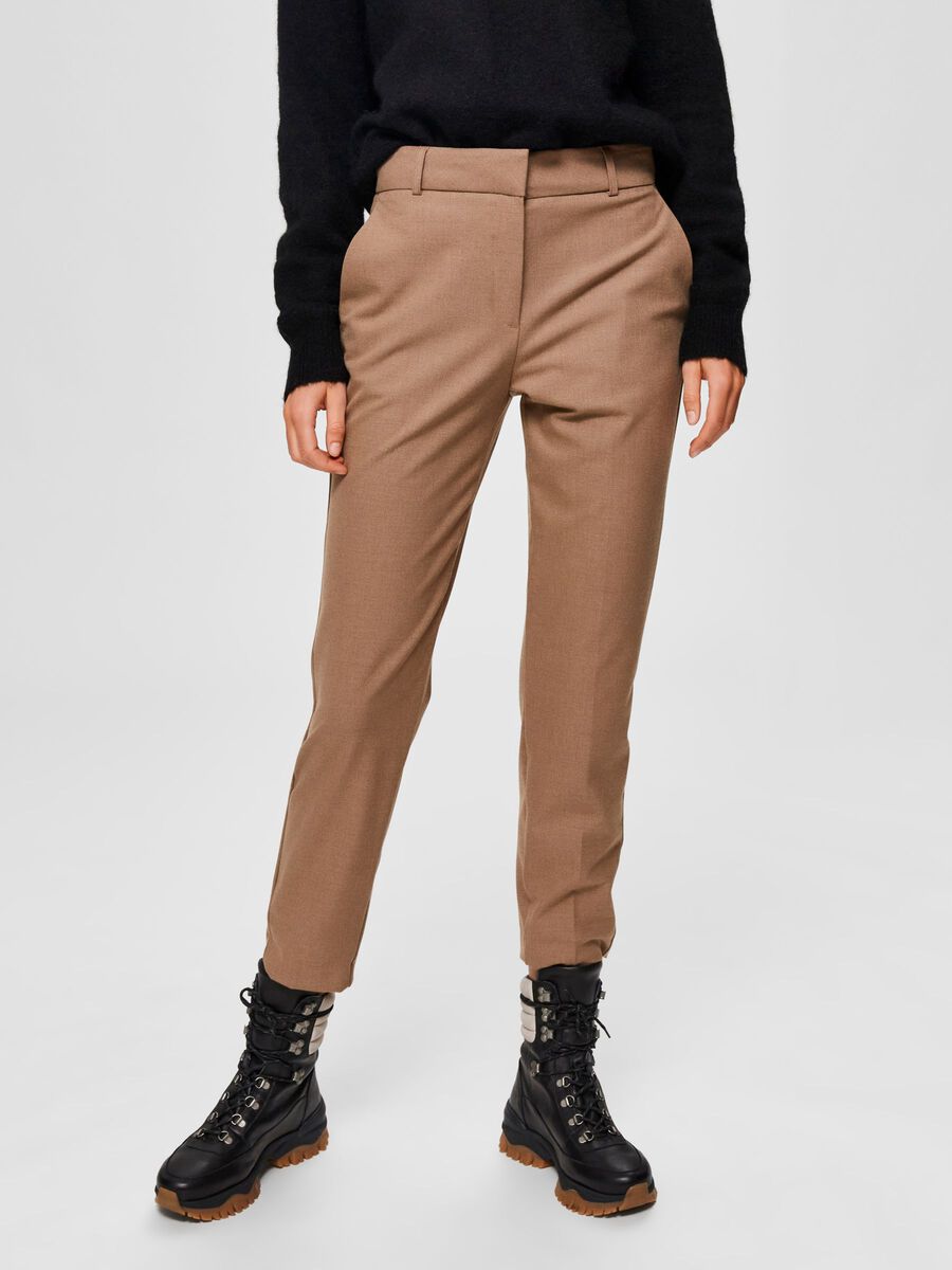 Ria Mw Cropped Pant - Camel
