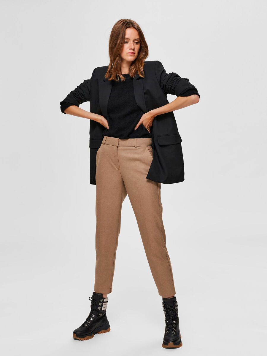 Ria Mw Cropped Pant - Camel