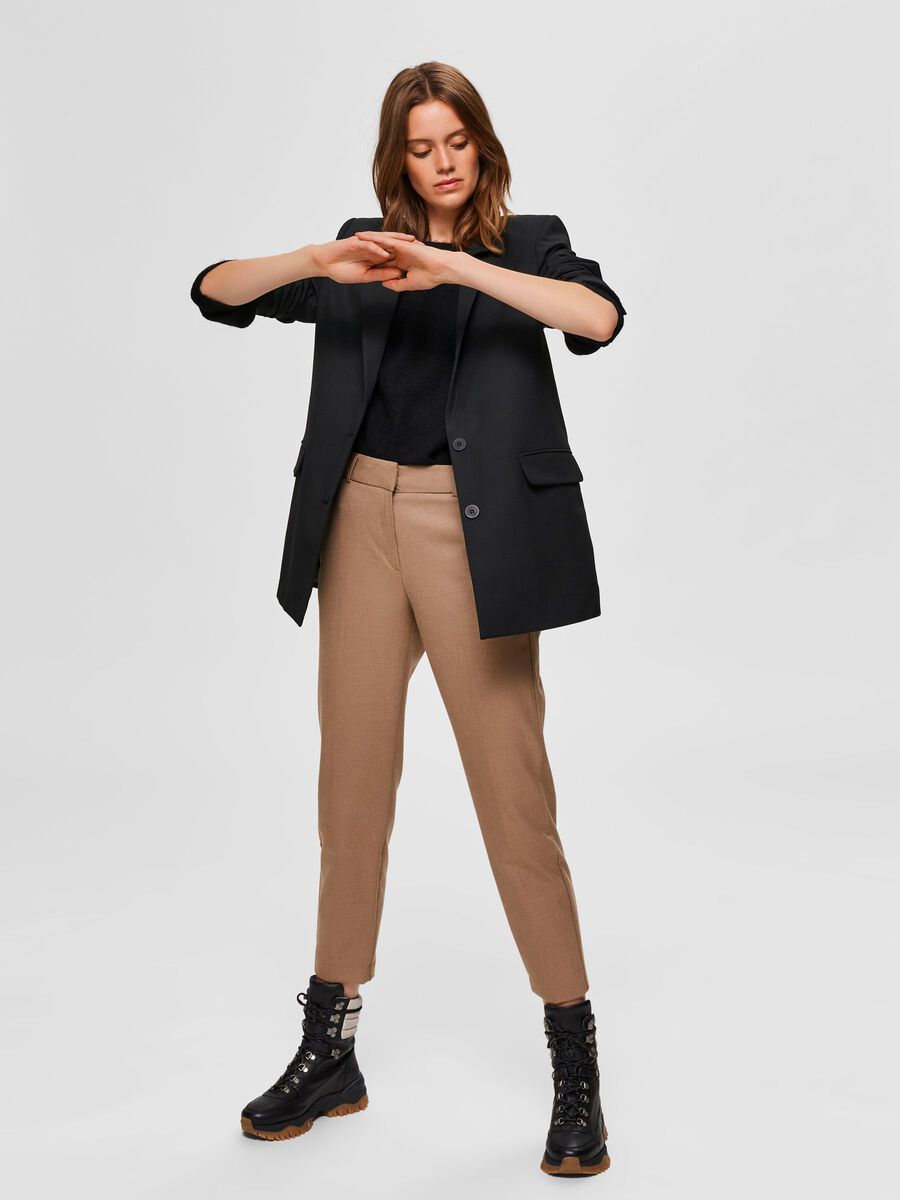 Ria Mw Cropped Pant - Camel