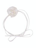 Rose With String - White