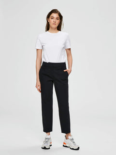Ria MW Cropped Pant - Black
