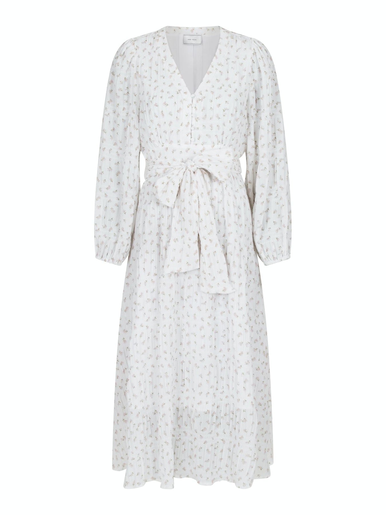 Louise Sheer Flower Dress - Off White