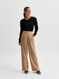 Isla Ls Knit O-Neck - Black