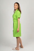 Malvina-Ida SS Short Dress - Grön