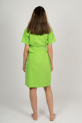 Malvina-Ida SS Short Dress - Grön