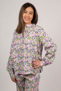 Judita LS Long Top - Violet Tulip AOP