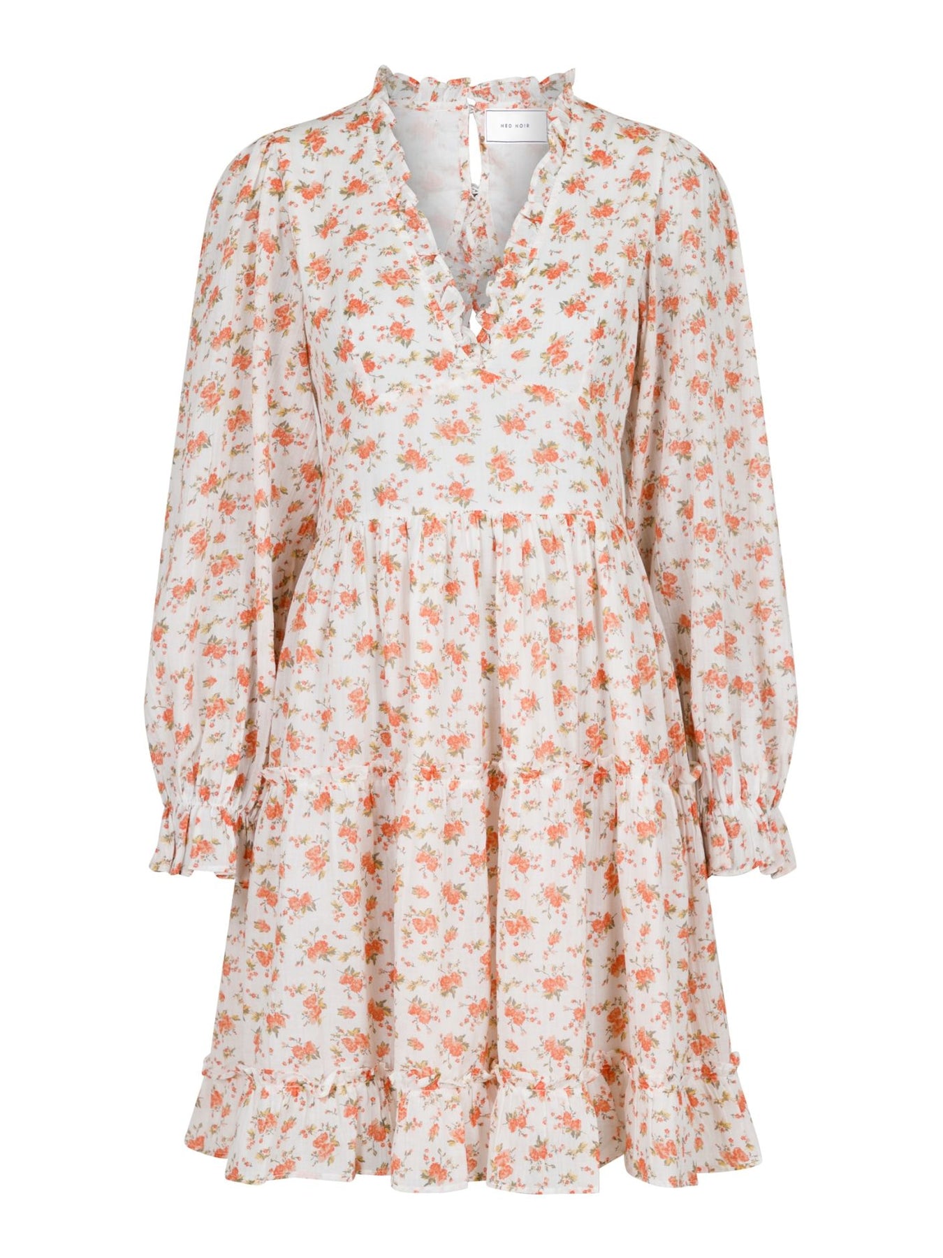 Miller Delicate Rose Dress - Tangerine
