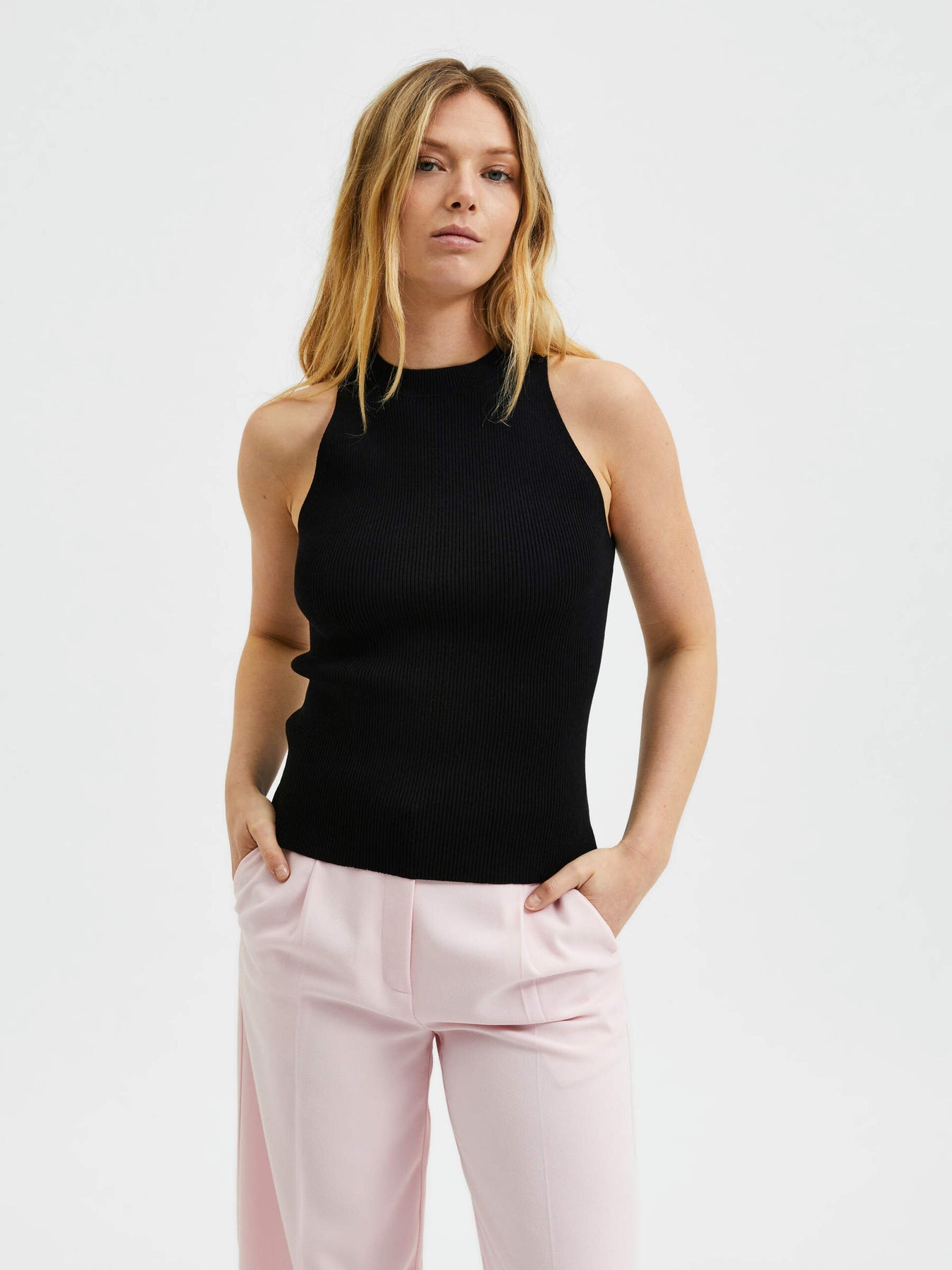 Solina SL Knit Top B - Black