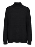 Lulu Ls Knit High Neck - Black