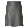New Ibi MW Leather Skirt - Magnet