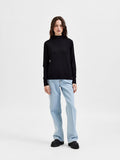 Magda Sandra Ls Knit T-Neck - Black