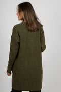 Lulu New Ls Knit Long Cardigan - Kalamata Melange