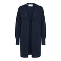Lulu New Ls Lång Kofta - Dark Sapphire