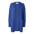Lulu New Ls Knit Long Cardigan - Nebulas Blue