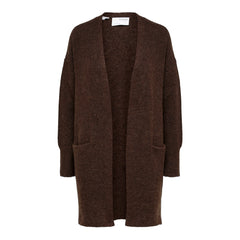 Lulu New Ls Knit Long Cardigan - Java