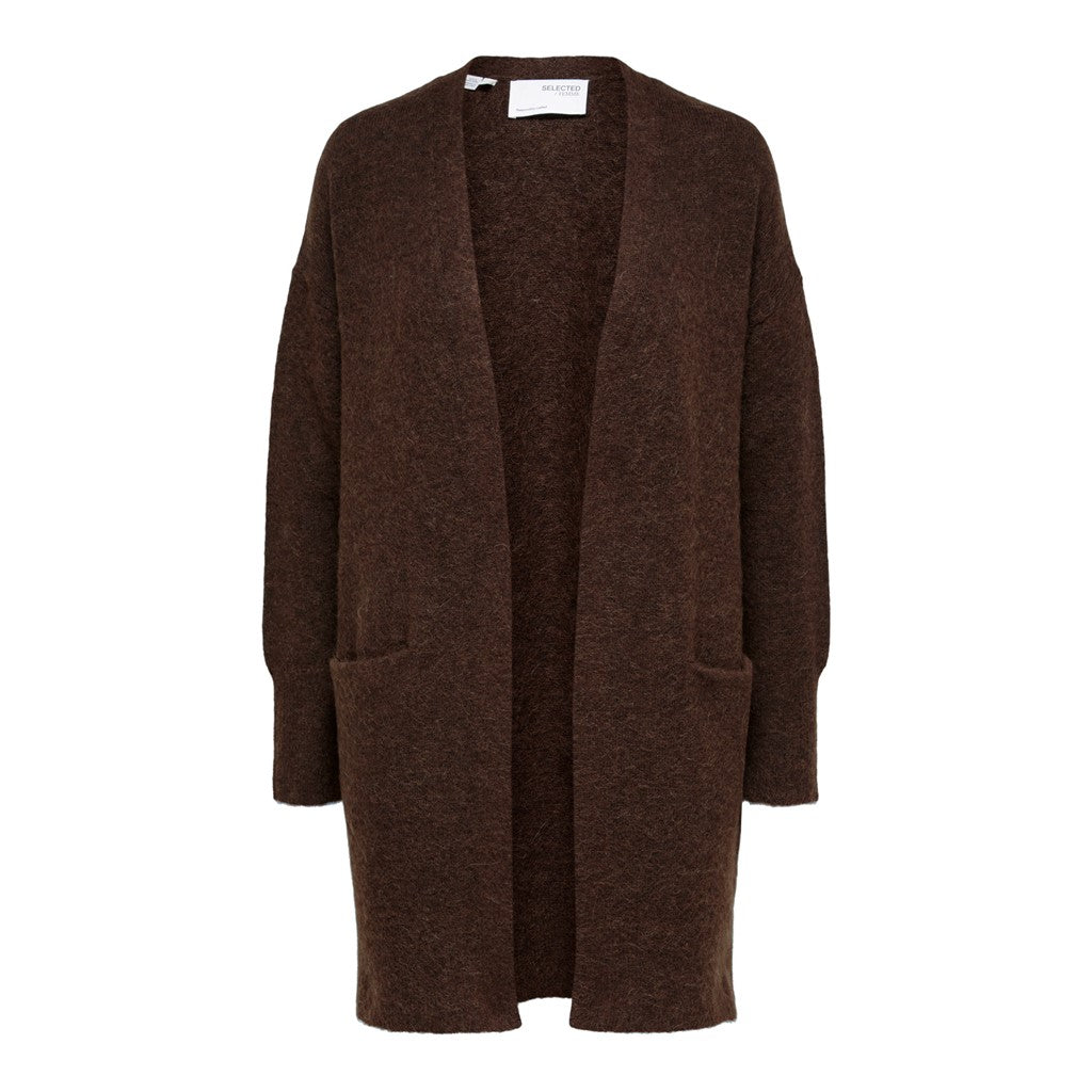 Lulu New Ls Knit Long Cardigan - Java