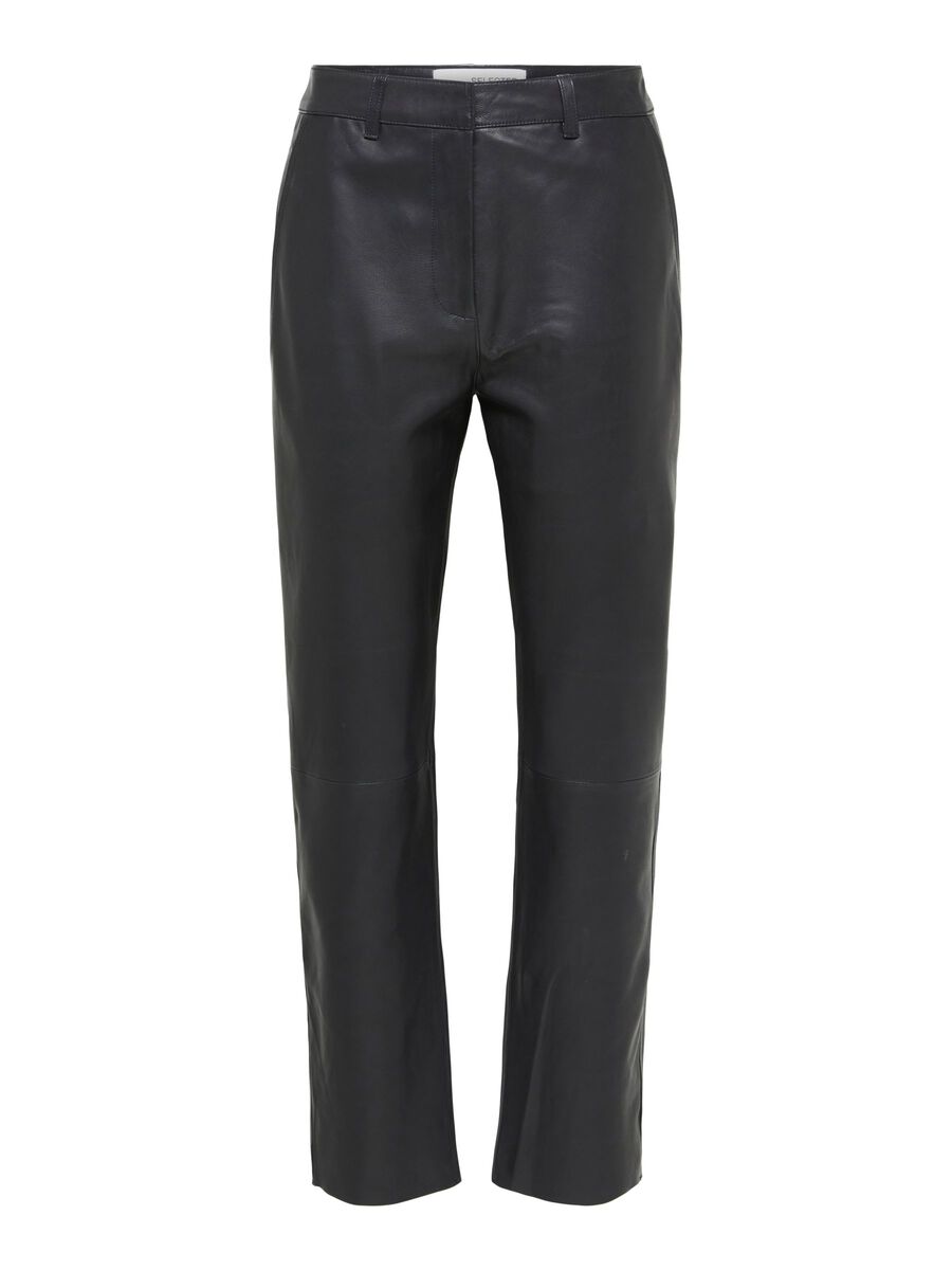 Marie Mw Leather Pants - Black