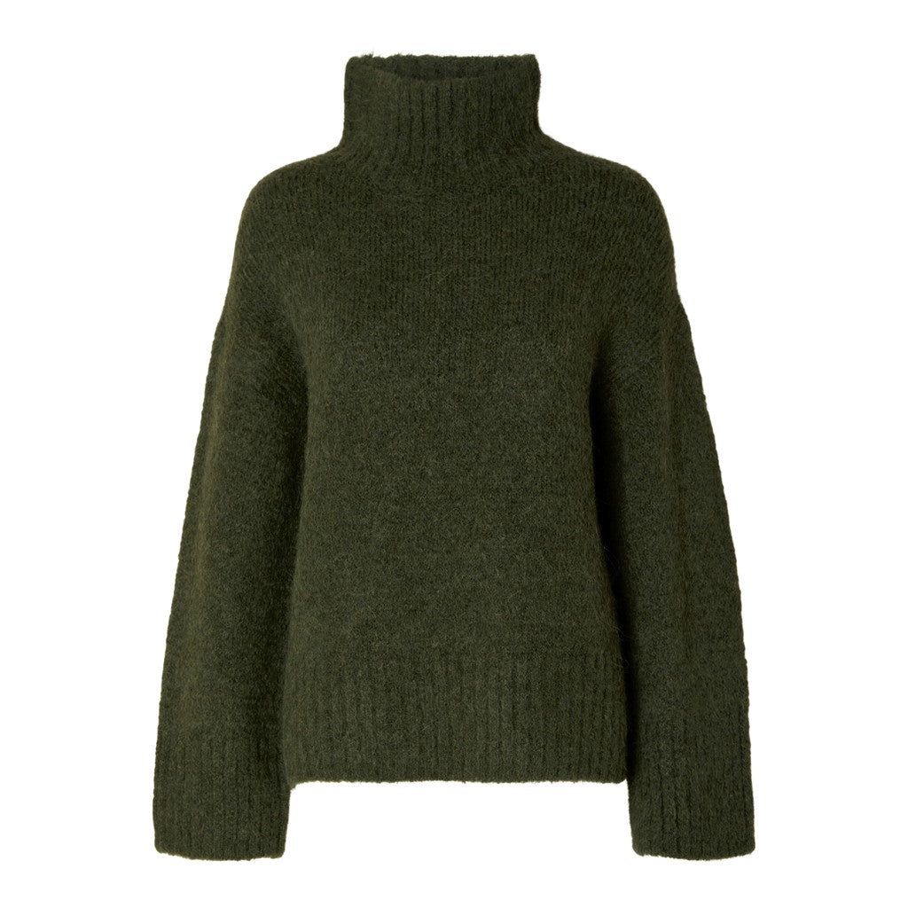 Gabella LS Knit High-Neck W - Duffel Bag Melange