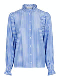 Brianna Stripe Blouse - Blue