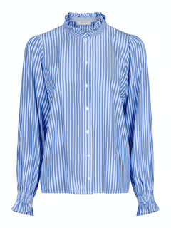 Brianna Stripe Blouse - Blue