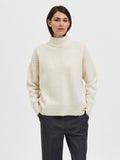 Sif Sisse Ls Knit Highneck - Birch