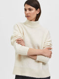 Sif Sisse Ls Knit Highneck - Birch
