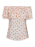 Austin Delicate Rose Top - Tangerine