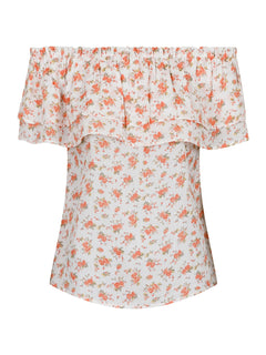 Austin Delicate Rose Top - Tangerine