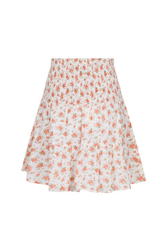 Cordova Delicate Rose Skirt - Tangerine