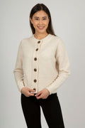 Sia Ls Knit Cardigan - Birch Melange