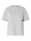 Essential SS Boxy T-shirt - Light Grey Melange