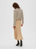 Lena HW Midi Skirt - Cuban Sand