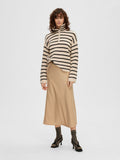Lena HW Midi Skirt - Cuban Sand