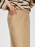 Lena HW Midi Skirt - Cuban Sand