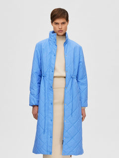 Frida Quilted Coat - Ultramarine