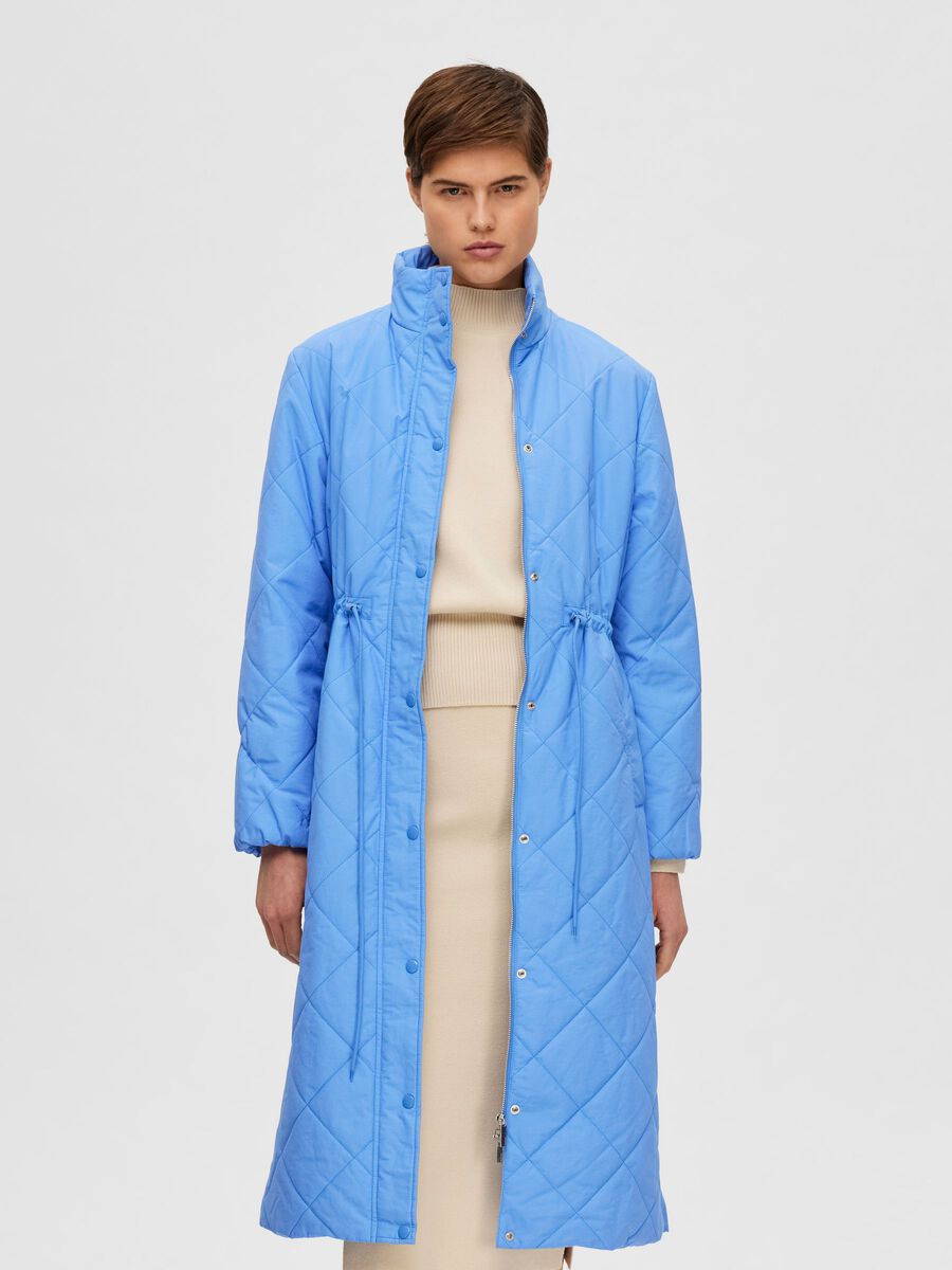 Frida Quilted Coat - Ultramarine