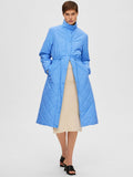 Frida Quilted Coat - Ultramarine