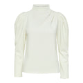 Fenja Ls T-Neck Top - Snow White