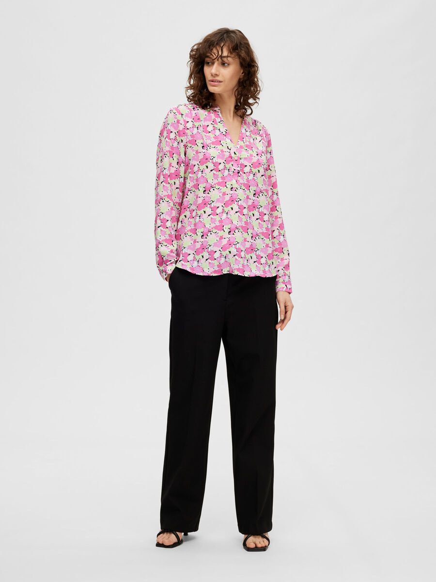 Mivi Ls Aop Top - Black Aop