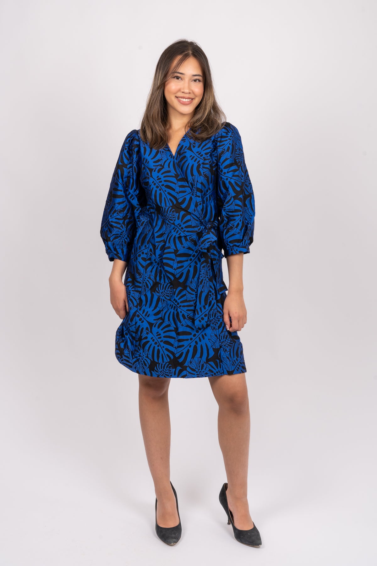 Lotte-Siv 3/4 Short Dress - Svart
