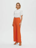 Myla-Mynella HW Straight Pant - Orangeade