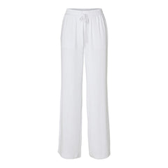 Viva-Gulia HW Long Linen Pant - Bright White